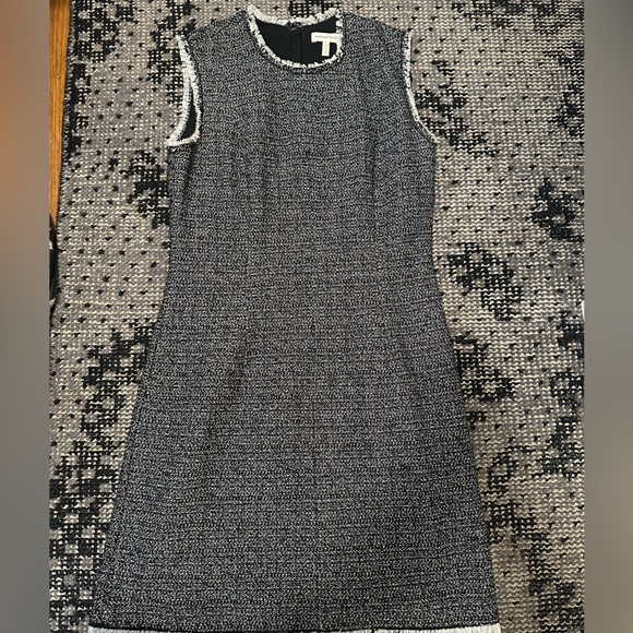 Rebecca Taylor Elegant Black Tweed Dress gossip girl Chanel size 2 - Picture 4 of 6